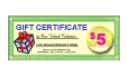 Gift Certificate $ 5.00